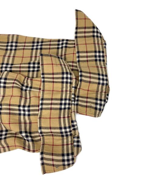BURBERRY LONDON（バーバリーロンドン）BURBERRY LONDON (バーバリーロンドン) ノバチェックホース刺繍シャツ ブラウン サイズ:50の古着・服飾アイテム