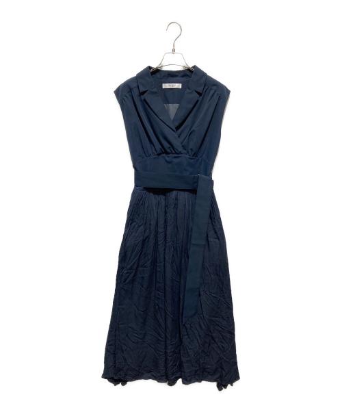 HER LIP TO（ハーリップトゥ）HER LIP TO (ハーリップトゥ) Classic Oxford Belted Dress / ノースリーブワンピース ネイビー サイズ:Mの古着・服飾アイテム