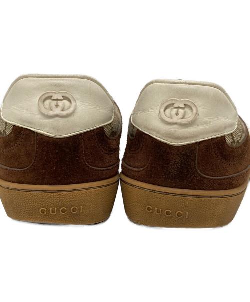 GUCCI（グッチ）GUCCI (グッチ) G75ローカットスニーカー ブラウン サイズ:9　1/2の古着・服飾アイテム