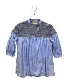 UNITED ARROWS（ユナイテッドアローズ）の古着「エンブロイダリー チュニック ‐ウォッシャブル‐」｜スカイブルー