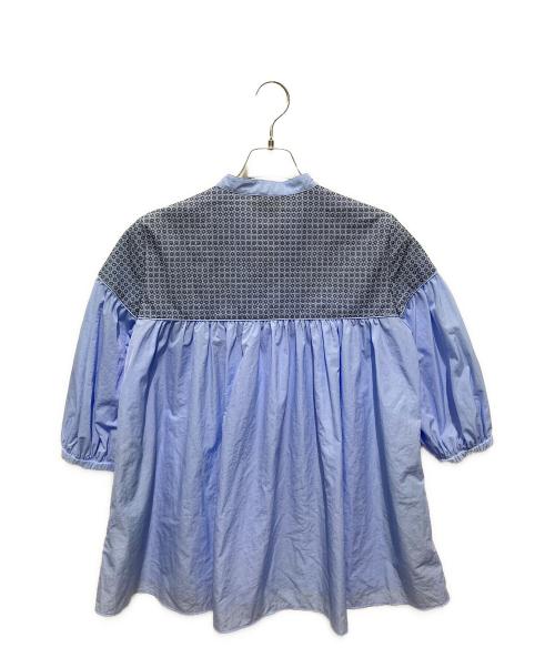 UNITED ARROWS（ユナイテッドアローズ）UNITED ARROWS (ユナイテッドアローズ) エンブロイダリー チュニック ‐ウォッシャブル‐ スカイブルー サイズ:FREEの古着・服飾アイテム