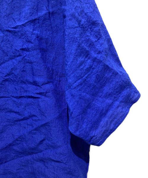 GALERIE VIE（ギャルリーヴィー）GALERIE VIE (ギャルリーヴィー) ランダムリネン クルーネックプルオーバー ブルー サイズ:FREEの古着・服飾アイテム