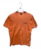 stussyステューシー）の古着「プリントTシャツ」｜オレンジ