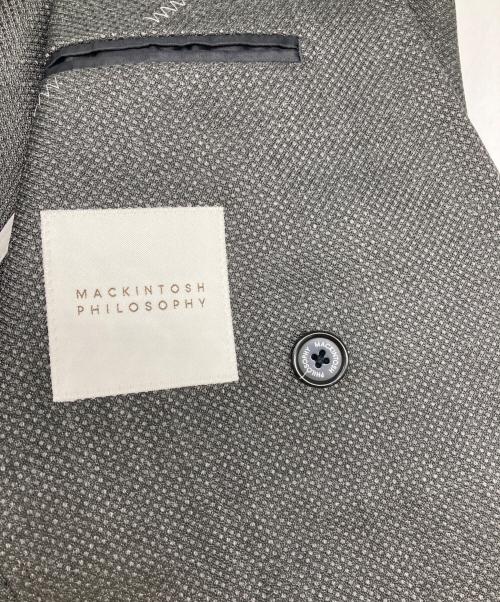 MACKINTOSH PHILOSOPHY（マッキントッシュ フィロソフィー）MACKINTOSH PHILOSOPHY (マッキントッシュ フィロソフィー) trotters (トロッターズ) ダブルジャケット グレー サイズ:38の古着・服飾アイテム