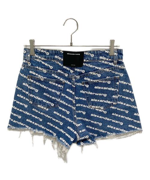 ALEXANDER WANG（アレキサンダー・ワン）ALEXANDER WANG (アレキサンダー・ワン) デニムショートパンツ ブルー サイズ:28の古着・服飾アイテム