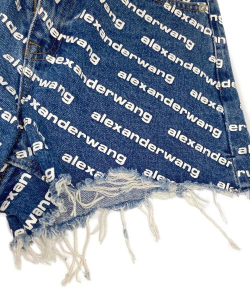 ALEXANDER WANG（アレキサンダー・ワン）ALEXANDER WANG (アレキサンダー・ワン) デニムショートパンツ ブルー サイズ:28の古着・服飾アイテム