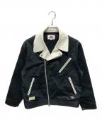 Dickies×Schottディッキーズ×ショット）の古着「ダブルライダースジャケット」｜ブラック