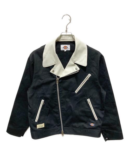 Dickies（ディッキーズ）Dickies (ディッキーズ) Schott (ショット) ダブルライダースジャケット ブラック サイズ:Lの古着・服飾アイテム