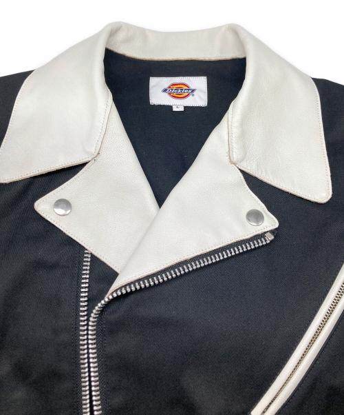 Dickies（ディッキーズ）Dickies (ディッキーズ) Schott (ショット) ダブルライダースジャケット ブラック サイズ:Lの古着・服飾アイテム
