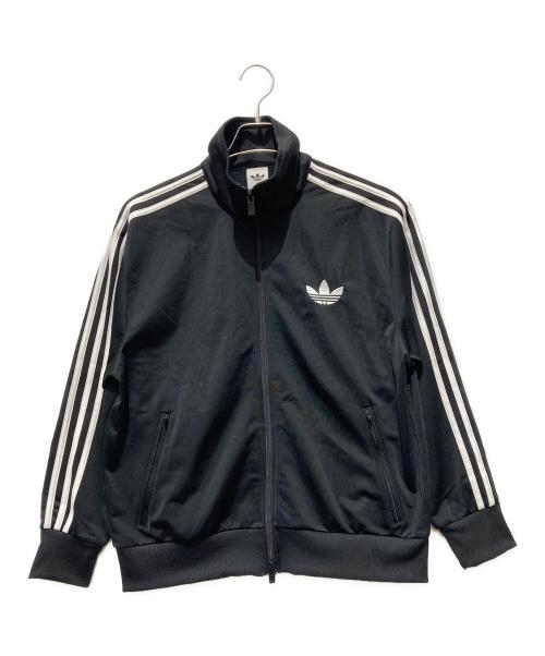 adidas（アディダス）adidas (アディダス) トレフォイル刺繍トラックジャケット ブラック サイズ:XLの古着・服飾アイテム