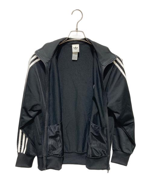 adidas（アディダス）adidas (アディダス) トレフォイル刺繍トラックジャケット ブラック サイズ:XLの古着・服飾アイテム