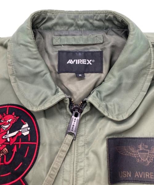 AVIREX（アヴィレックス）AVIREX (アヴィレックス) フライトジャケット カーキ サイズ:Mの古着・服飾アイテム