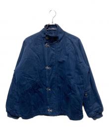 LYBRO NIGEL CABOURN（ライブロナイジェルケーボン）の古着「スタンドカラー中綿ジャケット」｜ネイビー