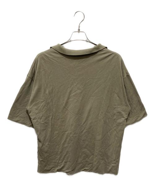 AURALEE（オーラリー）AURALEE (オーラリー) スキッパーニットポロシャツ グリーン サイズ:3の古着・服飾アイテム