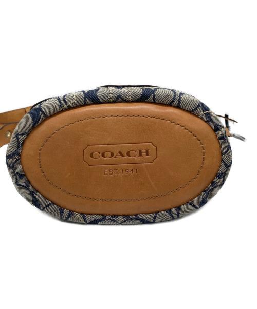 COACH（コーチ）COACH (コーチ) ブリーカー フラワーアップリケ デニムトートバッグ インディゴ サイズ:OneSizeの古着・服飾アイテム