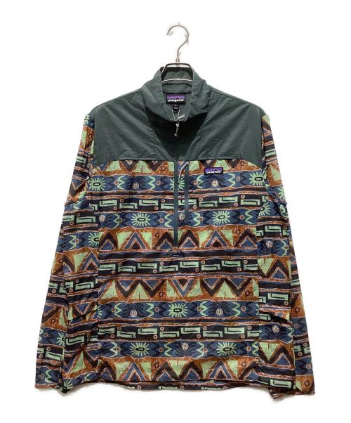 Patagonia（パタゴニア）Patagonia (パタゴニア) メンズ・フーディニ・スタッシュ・1/2ジップ・プルオーバー グリーン サイズ:Mの古着・服飾アイテム