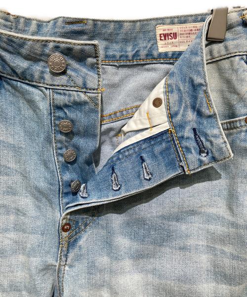 EVISU（エヴィス）EVISU (エヴィス) マルチポケット & カモメプリント 3Dフィット ジーンズ インディゴ サイズ:29の古着・服飾アイテム