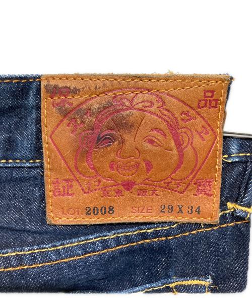 EVISU（エヴィス）EVISU (エヴィス) ブルーペイントペンキデニムパンツ インディゴ サイズ:29の古着・服飾アイテム