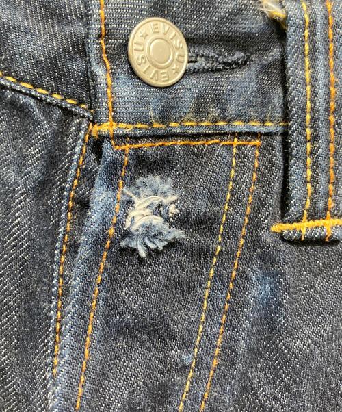 EVISU（エヴィス）EVISU (エヴィス) ブルーペイントペンキデニムパンツ インディゴ サイズ:29の古着・服飾アイテム