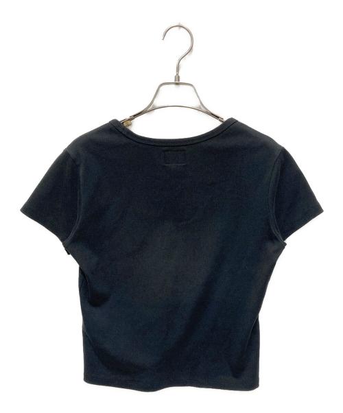 EVISU（エヴィス）EVISU (エヴィス) メタルトリム Vネック ファッションフィット Tシャツ ブラック サイズ:Mの古着・服飾アイテム