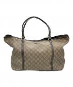 GUCCIグッチ）の古着「GGスプリーム トートバッグ」｜ブラウン