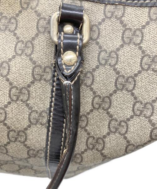 GUCCI（グッチ）GUCCI (グッチ) GGスプリーム トートバッグ ブラウンの古着・服飾アイテム