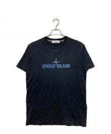 STONE ISLAND（ストーンアイランド）の古着「ロゴプリントTシャツ」｜ブラック