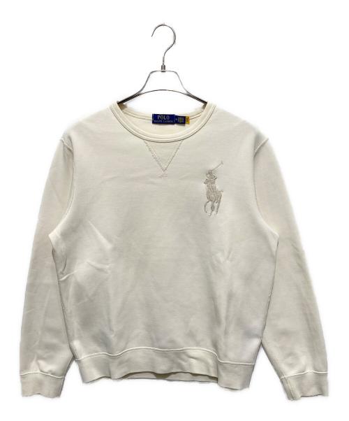 POLO RALPH LAUREN（ポロ・ラルフローレン）POLO RALPH LAUREN (ポロ・ラルフローレン) ビッグポニースウェット ベージュ サイズ:Mの古着・服飾アイテム