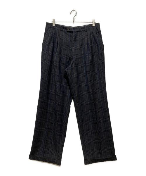 Christian Dior Sports（クリスチャン ディオールスポーツ）Christian Dior Sports (クリスチャン ディオールスポーツ) チェックシンチバックスラックス グレー サイズ:91の古着・服飾アイテム
