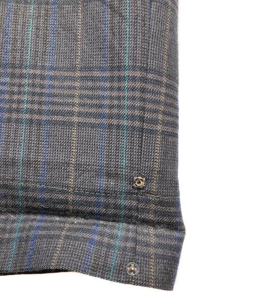 Christian Dior Sports（クリスチャン ディオールスポーツ）Christian Dior Sports (クリスチャン ディオールスポーツ) チェックシンチバックスラックス グレー サイズ:91の古着・服飾アイテム