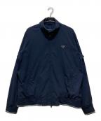 FRED PERRY×BEAMSフレッドペリー×ビームス）の古着「別注Zip Blouson / ジャケット・ブルゾン」｜ネイビー