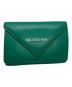 BALENCIAGA（バレンシアガ）の古着「ペーパーミニウォレット」｜グリーン