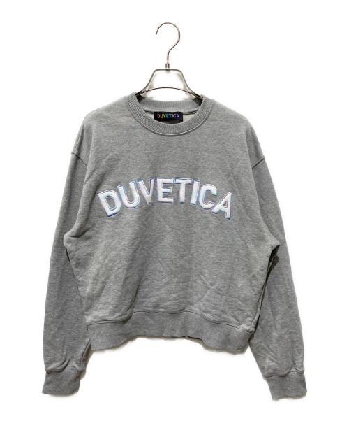 DUVETICA（デュベティカ）DUVETICA (デュベティカ) ロゴワッペンスウェット グレー サイズ:Mの古着・服飾アイテム