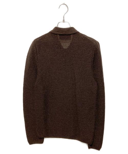 PRADA（プラダ）PRADA (プラダ) シアーニットポロシャツ ブラウン サイズ:FREEの古着・服飾アイテム