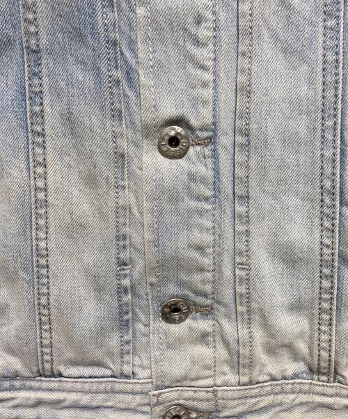 DIESEL（ディーゼル）DIESEL (ディーゼル) ダメージ加工デニムジャケット インディゴ サイズ:Lの古着・服飾アイテム