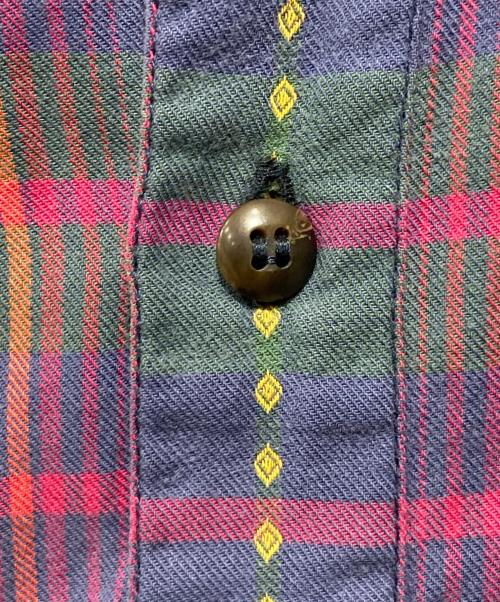 Patagonia（パタゴニア）Patagonia (パタゴニア) 90s チェックシャツ パープル サイズ:Mの古着・服飾アイテム