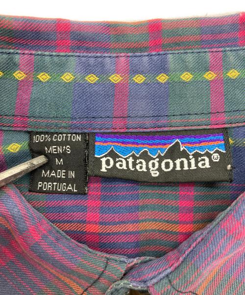 Patagonia（パタゴニア）Patagonia (パタゴニア) 90s チェックシャツ パープル サイズ:Mの古着・服飾アイテム
