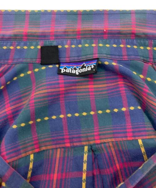Patagonia（パタゴニア）Patagonia (パタゴニア) 90s チェックシャツ パープル サイズ:Mの古着・服飾アイテム