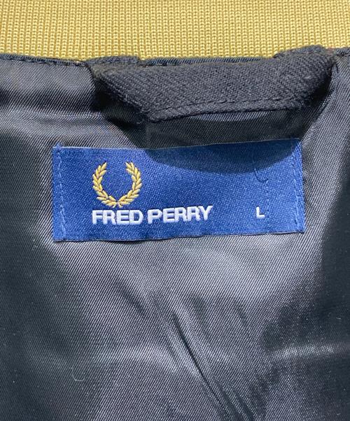 FRED PERRY（フレッドペリー）FRED PERRY (フレッドペリー) 刺繍ロゴブルゾン ブラック サイズ:Lの古着・服飾アイテム
