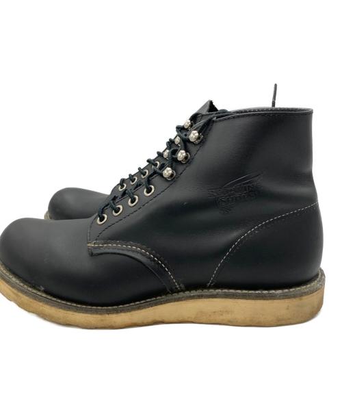 RED WING（レッドウィング）RED WING (レッドウィング) 6-inch Classic Round/6インチ クラシックラウンド ブラック サイズ:7 1/2　Dの古着・服飾アイテム