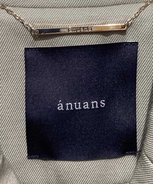 anuans（アニュアンス）anuans (アニュアンス) ウールギャバジントレンチコート グリーン サイズ:Ｓの古着・服飾アイテム
