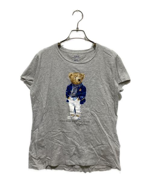 POLO RALPH LAUREN（ポロ・ラルフローレン）POLO RALPH LAUREN (ポロ・ラルフローレン) ポロベアプリントカットソー グレー サイズ:Mの古着・服飾アイテム