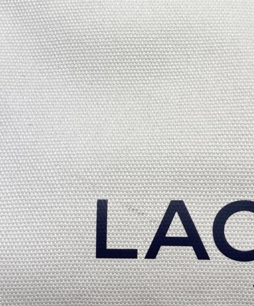 LACOSTE（ラコステ）LACOSTE (ラコステ) ヘリテージキャンバス テニススタイルトートバッグ ホワイト サイズ:OneSizeの古着・服飾アイテム