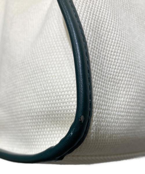 LACOSTE（ラコステ）LACOSTE (ラコステ) ヘリテージキャンバス テニススタイルトートバッグ ホワイト サイズ:OneSizeの古着・服飾アイテム