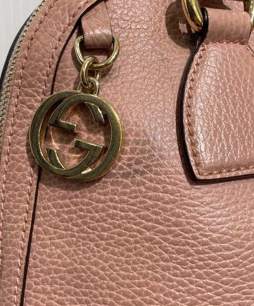 GUCCI（グッチ）GUCCI (グッチ) インターロッキングG  ハンドバッグ ピンクの古着・服飾アイテム