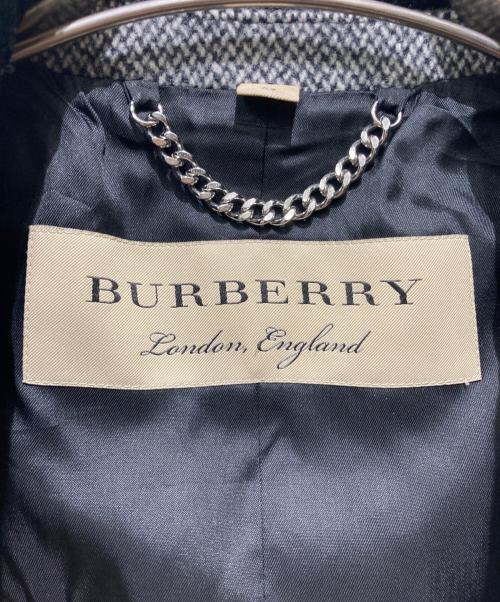BURBERRY（バーバリー）BURBERRY (バーバリー) ベロア切替 チェスターコート グレー サイズ:52の古着・服飾アイテム