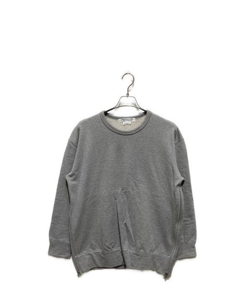 COMME des GARCONS COMME des GARCONS（コムデギャルソン コムデギャルソン）COMME des GARCONS COMME des GARCONS (コムデギャルソン コムデギャルソン) サイドジップクルーネックニット グレー サイズ:Mの古着・服飾アイテム