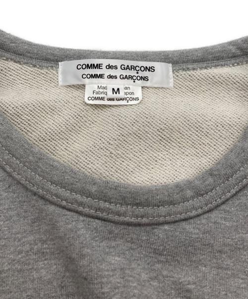 COMME des GARCONS COMME des GARCONS（コムデギャルソン コムデギャルソン）COMME des GARCONS COMME des GARCONS (コムデギャルソン コムデギャルソン) サイドジップクルーネックニット グレー サイズ:Mの古着・服飾アイテム
