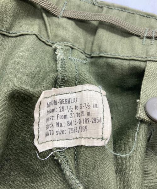 US ARMY（ユーエスアーミー）US ARMY (ユーエスアーミー) M65フィールドパンツ カーキ サイズ:31の古着・服飾アイテム