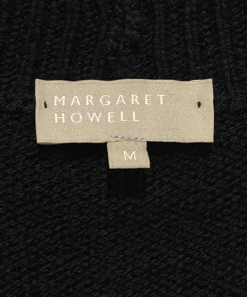 MARGARET HOWELL（マーガレットハウエル）MARGARET HOWELL (マーガレットハウエル) ファインメリノウールカーディガン ブラック サイズ:Mの古着・服飾アイテム